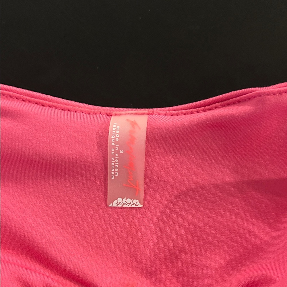 FP Movement Pink Sleeveless Top with Striped Straps - Picture 4 of 4